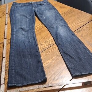 7 FOR ALL MANKIND Jeans Womens 26 Blue BOOTCUT Preowned Used Denim Kick Pants